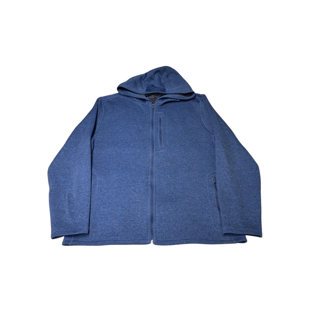 Vineyard Vines Fleece Hoodie Blue‎ XL Full Zip Pocket Pullover Athleisure Mens